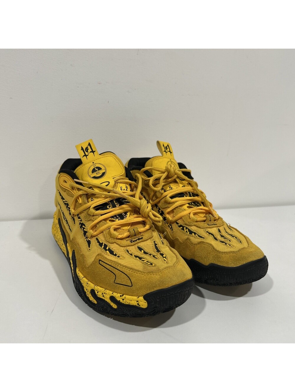 PUMA LAMELO BALL PORSCHE MB.03 BASKETBALL SHOES YELLOW MEN’S 9.5